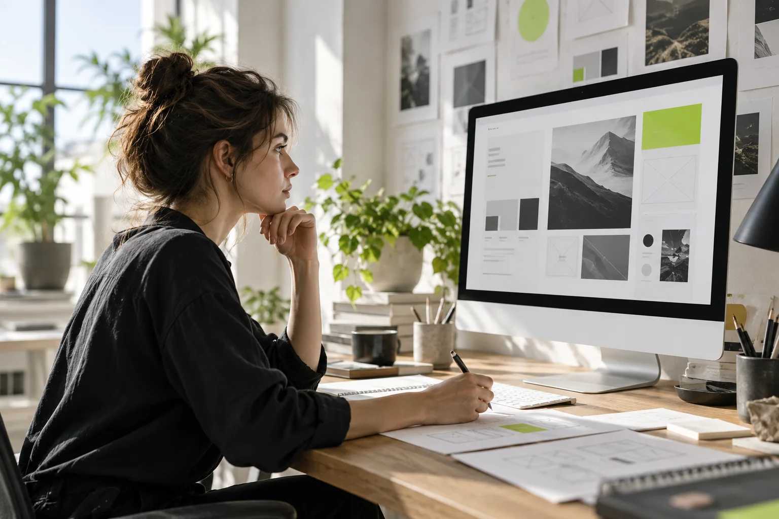 Website design workspace